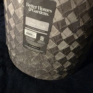 two nice silver grey lamp shades